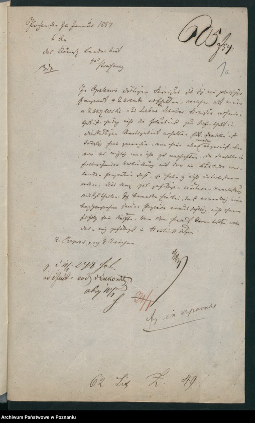 Obraz 5 z jednostki "A. betr. den polnischen Emigranten Erasmus von Zaremba"