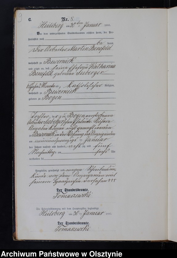 image.from.unit.number "Sterbe-Neben-Register Nr 1 - 109"
