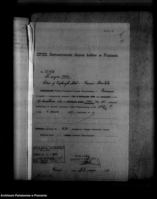 Obraz 15 z jednostki "Fabryka gliceryny własność "Chemofar" Spółka z o.o. Fabryka mebli A. Tabaki w Swarzędzu nr 5944"