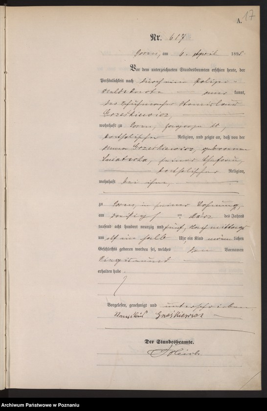 Obraz 20 z jednostki "Księga urodzeń t. II"