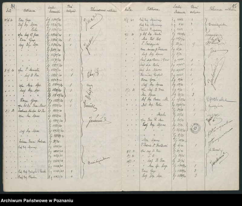 Obraz 11 z jednostki "[Kwitariusze pism]"