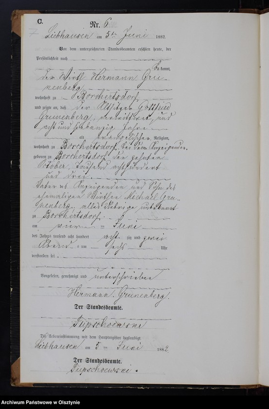 image.from.unit.number "Sterbe-Neben-Register Nr 1 - 32"