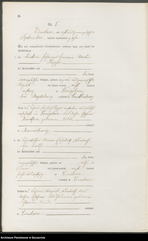 Obraz 12 z jednostki "Heiratsregister"