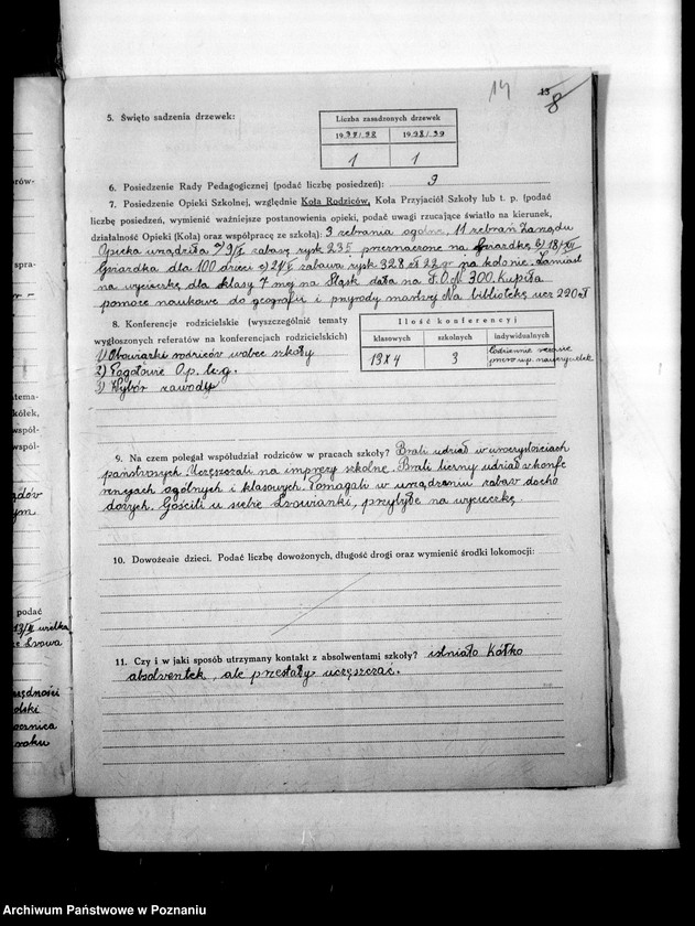 Obraz 19 z jednostki "Sprawozdanie roczne szkół powszechnych na terenie miasta Poznania"