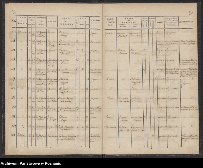 Obraz 14 z jednostki "Księga zgonów"