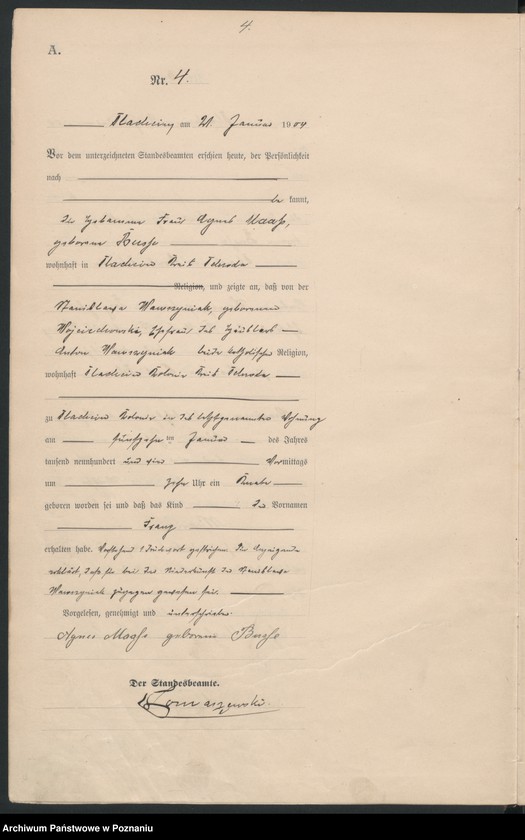 Obraz 7 z jednostki "Geburts-Haupt-Register"