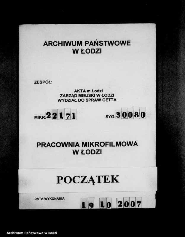 Obraz 1 z jednostki "Aufträge [Lieferscheinen und Rechnungen] 12321-12376 Lebensmitteleinkauf 5/Mü [Dostawa żywności dla Getta i dla obozu cygańskiego]"