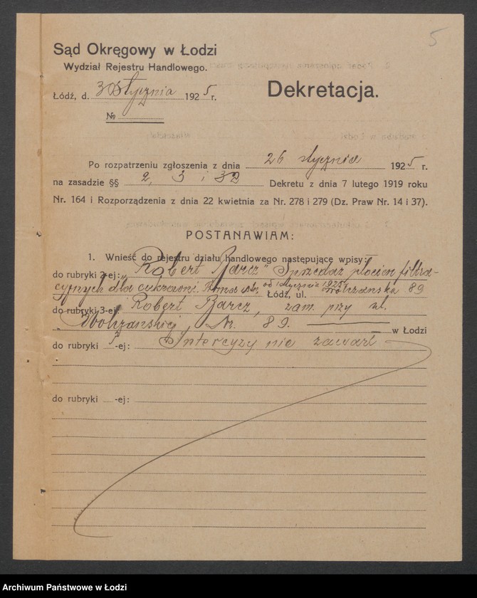 Obraz 7 z jednostki "Robert Barcz- sprzedaż płócien filtracyjnych dla cukrowni"