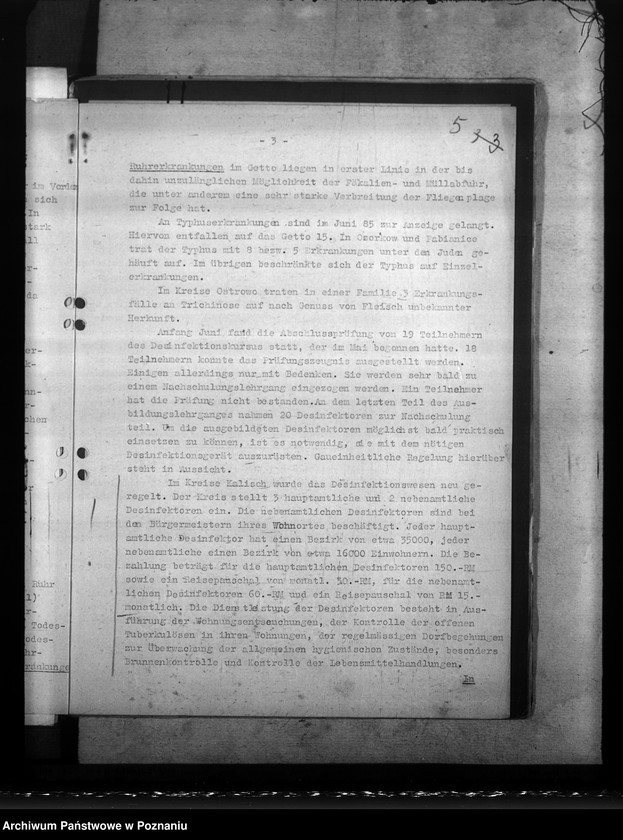 Obraz 9 z jednostki "Sprawozdania ze stanu zdrowotności w Kraju Warty, zwłaszcza w rejencji łódzkiej"