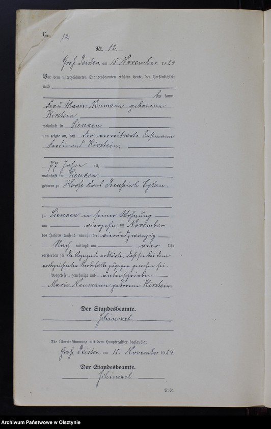 image.from.unit.number "Sterbe-Neben-Register Nr 1 - 14 [ Księga zgonów - wtóropis ]"