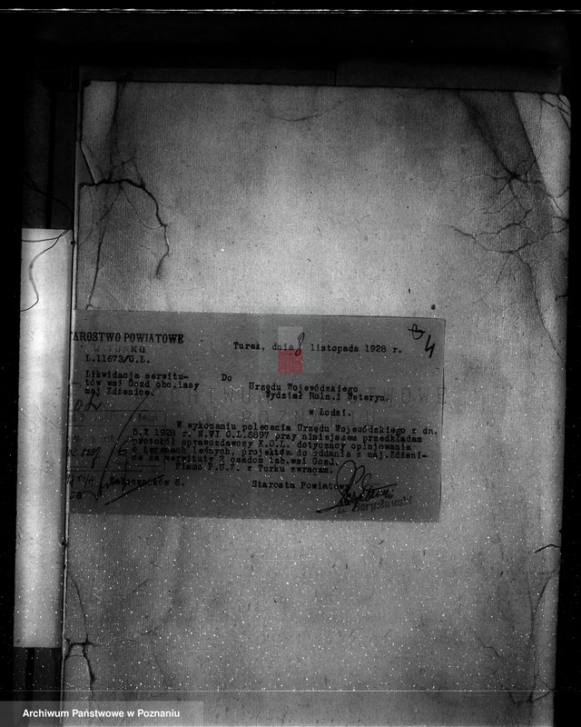 Obraz 8 z jednostki "Zmiana częściowej zmiany orzeczenia dotyczącego lasu majątku Zdzenice powiat turecki"