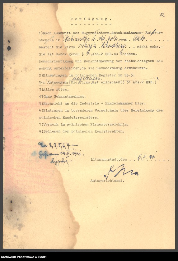 Obraz 14 z jednostki "Szaja Zandberg- sprzedaż manufaktury"