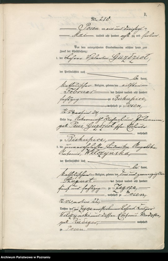 Obraz 8 z jednostki "Księga małżeństw t. II"