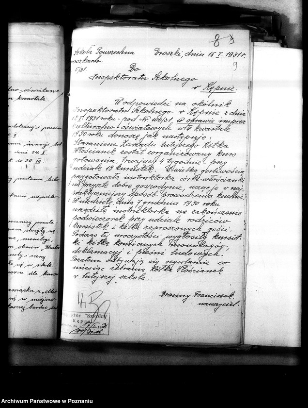 Obraz 15 z jednostki "[Oświata poza szkolna - sprawozdania z imprez kulturalno-oświatowych]"