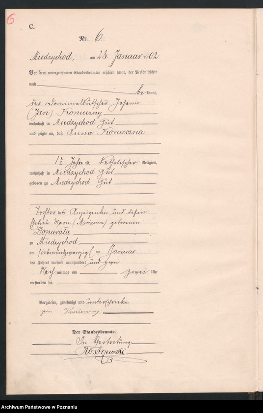 Obraz 9 z jednostki "Sterbe-Haupt-Register"