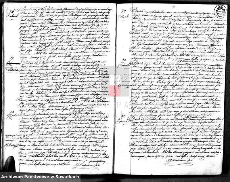 image.from.unit.number "[Duplikat Akt urodzeń, małżeństw i zgonów wyz. rzym. - kat w Kaletniku]"