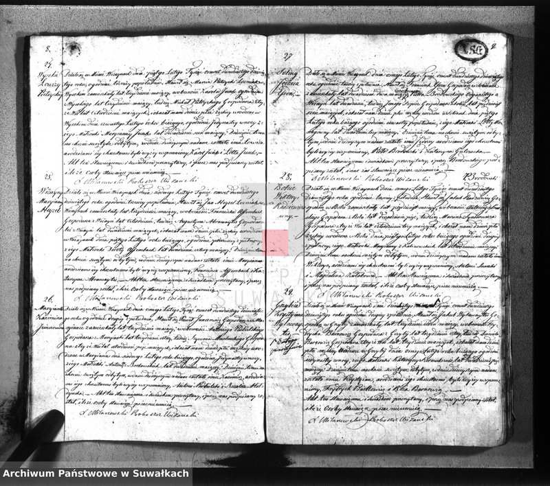 image.from.unit.number "Duplikat parafij wiżaynskiey z roku 1829"