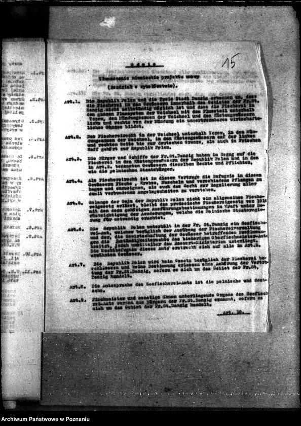 Obraz 20 z jednostki "Sprawy szczegółowo-administracyjne Pertraktacje z Niemcami w sprawie rybołówstwa morskiego"