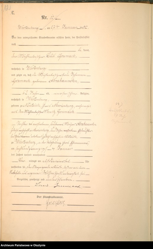 image.from.unit.number "Sterbe-Haupt-Register Nr 1 - 154"