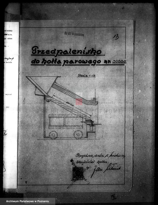 Obraz 17 z jednostki "Tartak parowy w Rogoźnie, pow. obornicki, J. Cieśnika nr woj. 5959"