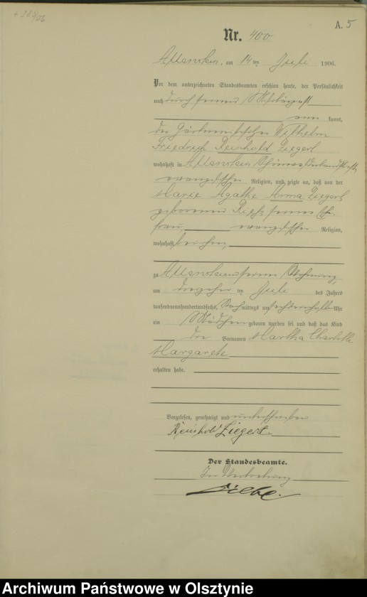 image.from.unit.number "Geburts-Haupt-Register Tom II, Nr 398-778"