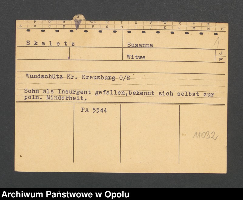 Obraz 3 z jednostki "[Skaletz Susanna, Wundschütz]"