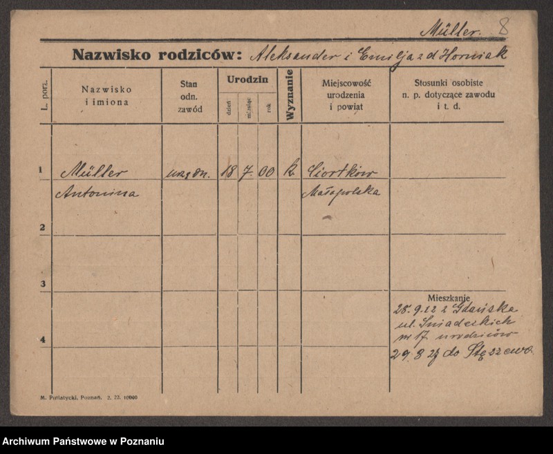 Obraz 10 z jednostki "Müller (samotne kobiety)"