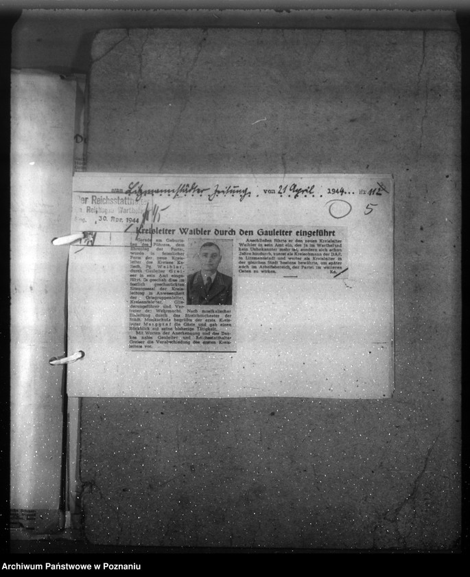 Obraz 10 z jednostki "Wycinki prasowe dotyczące Kraju Warty"