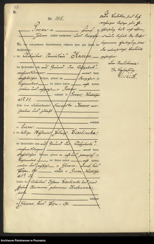 Obraz 20 z jednostki "Księga miejscowa małżeństw tom II [Rejestr główny małżeństw]"