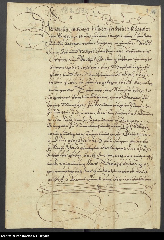 image.from.unit.number "Faulen [Ulnowo/Faulen - spor o wolny połów, karczmę, łany kościelne, ponowny obmiar majątku]"