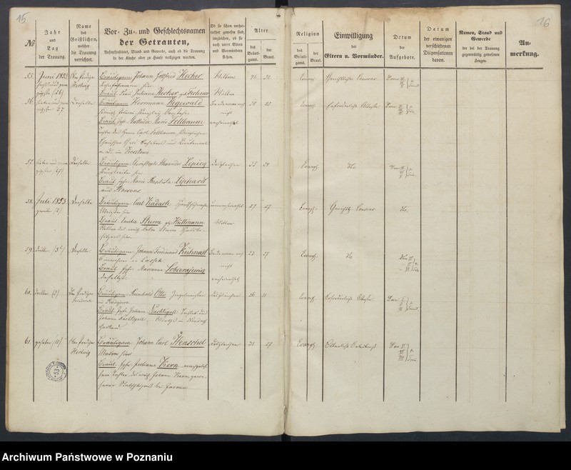 Obraz 12 z jednostki "Duplikat des Trauungs, Tauf und Begraebnissregister"