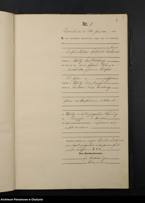 image.from.unit.number "Sterbe-Haupt-Register Nr 1 - 101"