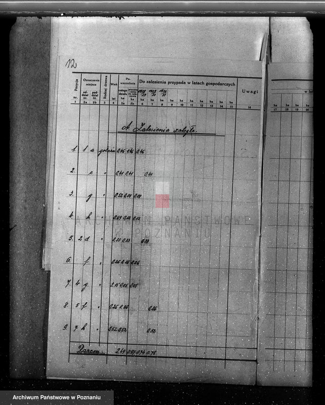 Obraz 16 z jednostki "Plan urządzania gospodarstwa leśnego dla lasu majętności Gorzyczki powiat kościański"