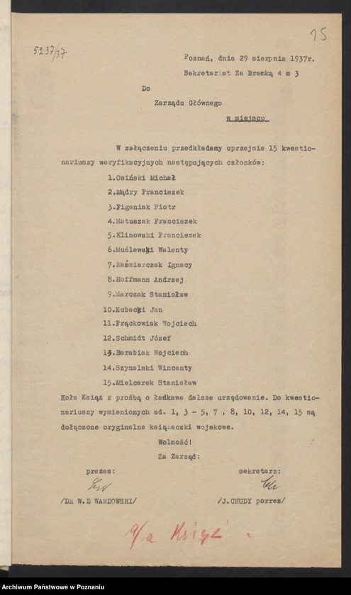 Obraz 18 z jednostki "Książ, powiat Śrem - akta koła."