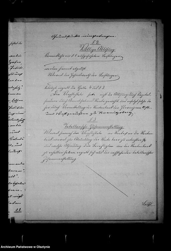 image.from.unit.number "/Recess in der Reallasten- Ablösungssachen der Kirchengemeinde Rosengarten von der Kgl. Gen. Kommision für die Provinzen Ost- u. Westpreussen u. Posen mit Ablösungsberechnung in Abschrift/"