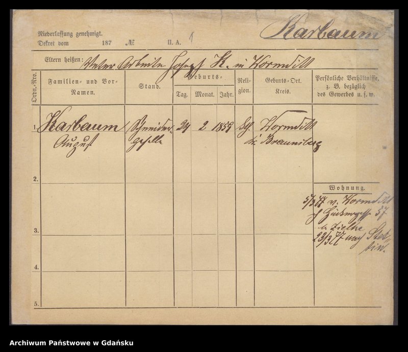 image.from.unit.number "Karty meldunkowe: Karplan - Karauss"