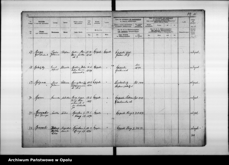 Obraz 17 z jednostki "Wahllokal: Altes Kreisgericht Krakauerstr[asse] 32"