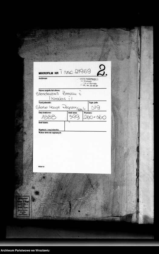 image.from.unit.number "Sterbe-Haupt-Register Breslau II 1888 Band 4"