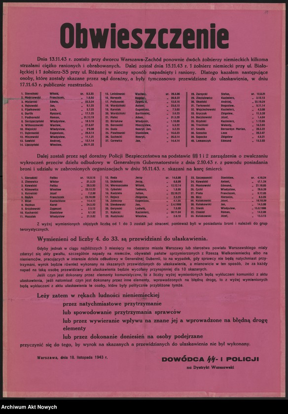 Obraz 2 z kolekcji "Niemieckie władze okupacyjne."