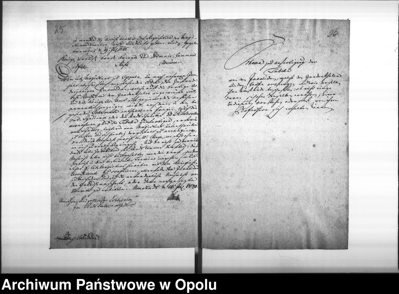 Obraz 20 z jednostki "Acta des Magistrats zu Oppeln von Aufnahme der Invaliden, deren Versorgung und Gnaden Gehalt ingleichen den jährlichen Eingaben von 1769 bis Vol. I"