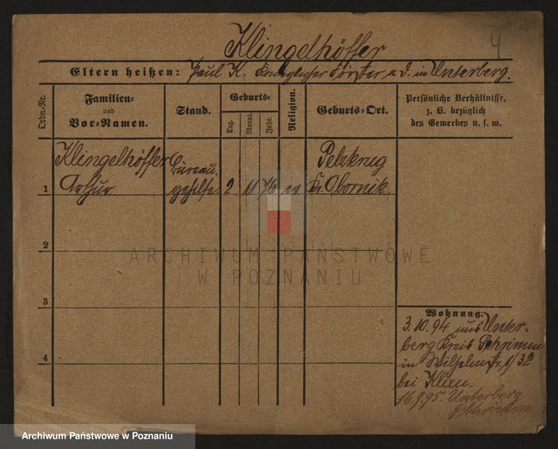 Obraz 4 z jednostki "Klingeberg - Klofik"