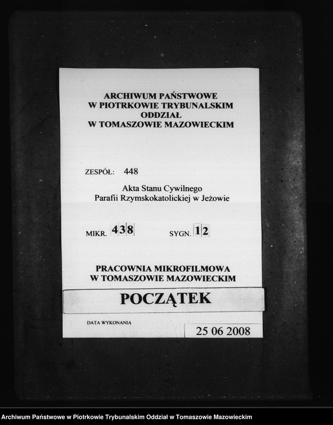 Obraz 1 z jednostki "[Dowody do akt małzeństw]"