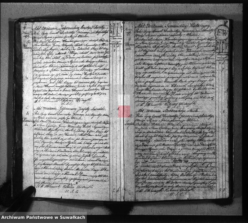 image.from.unit.number "Akta urodzonych gminy wiżańskiey obwodu seyneńskiego, w województwie augustowskim od dnia 1-go stycznia do dnia ostatniego grudnia 1821 roku"