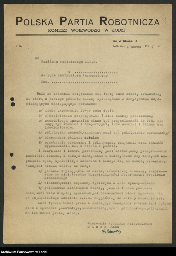 Obraz 5 z jednostki "[Pisma okólne, zawiadomienia Wydziału]"