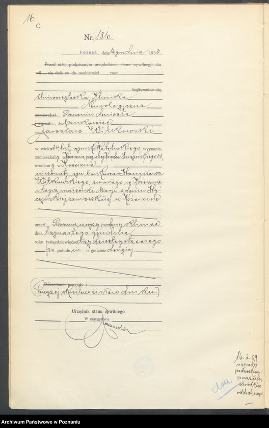 Obraz 18 z jednostki "Księga miejscowa zgonów tom IV [Rejestr główny zgonów]"