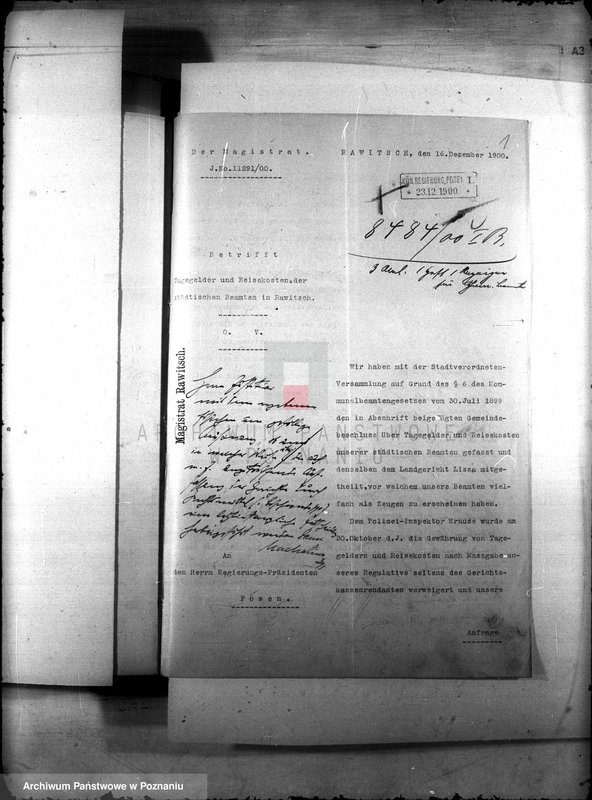 Obraz 5 z jednostki "Die Austellung und Versongung der Kommunalbeamten auf Grund des Gesetzes vom 30 Juli 1899 r."