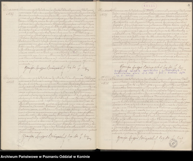 Obraz 10 z jednostki "Księga akt urodzenia, małżeństwa, zgonu [...] [za] 1914 rok"