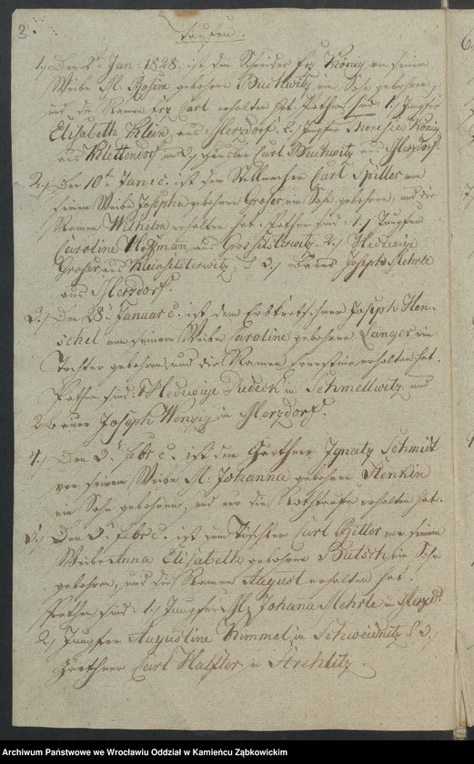 image.from.unit.number "Amtsgericht Schweidnitz Duplicate der Kirchenbücher von Gross Märzdorf"