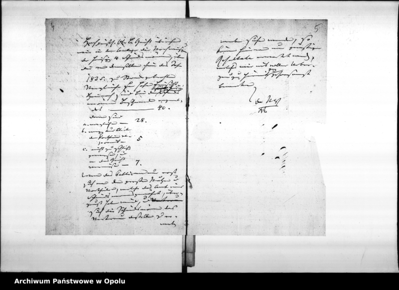 Obraz 8 z jednostki "Acta des Magistrats zu Oppeln betreffend die Einreichung der Nachweisungen der von den Schiedsmänner zu Stande Gebrachten Vergleiche an das Königl[iche] Oberlandesgericht. De Anno 1835-1858"