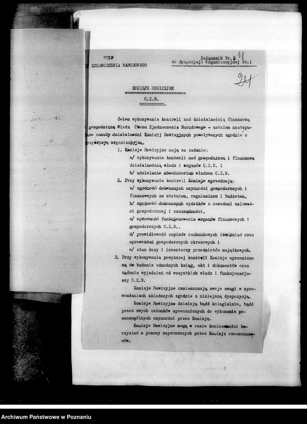 Obraz 17 z jednostki "Okólniki, instrukcje, wytyczne, korespondencja dotycząca urządzenia Zjazdów Obywatelskich, wyborów do samorządów terytorialnych oraz Zespołu Wielkopolskiego Posłów i Senatorów Obozu Zjednoczenia Narodowego: wykazy członków"